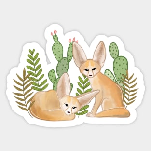 Fantastic Fennec Foxes Sticker